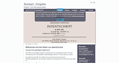 Desktop Screenshot of patentconsult.de